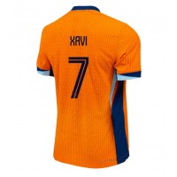 Holandsko Xavi Simons #7 Domáci futbalový dres ME 2024 Krátky Rukáv